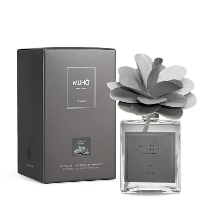 【MUHa】義大利進口室內香氛-鐵灰花- 暖檀之境500ml ( 室內擴香 居家香氛)