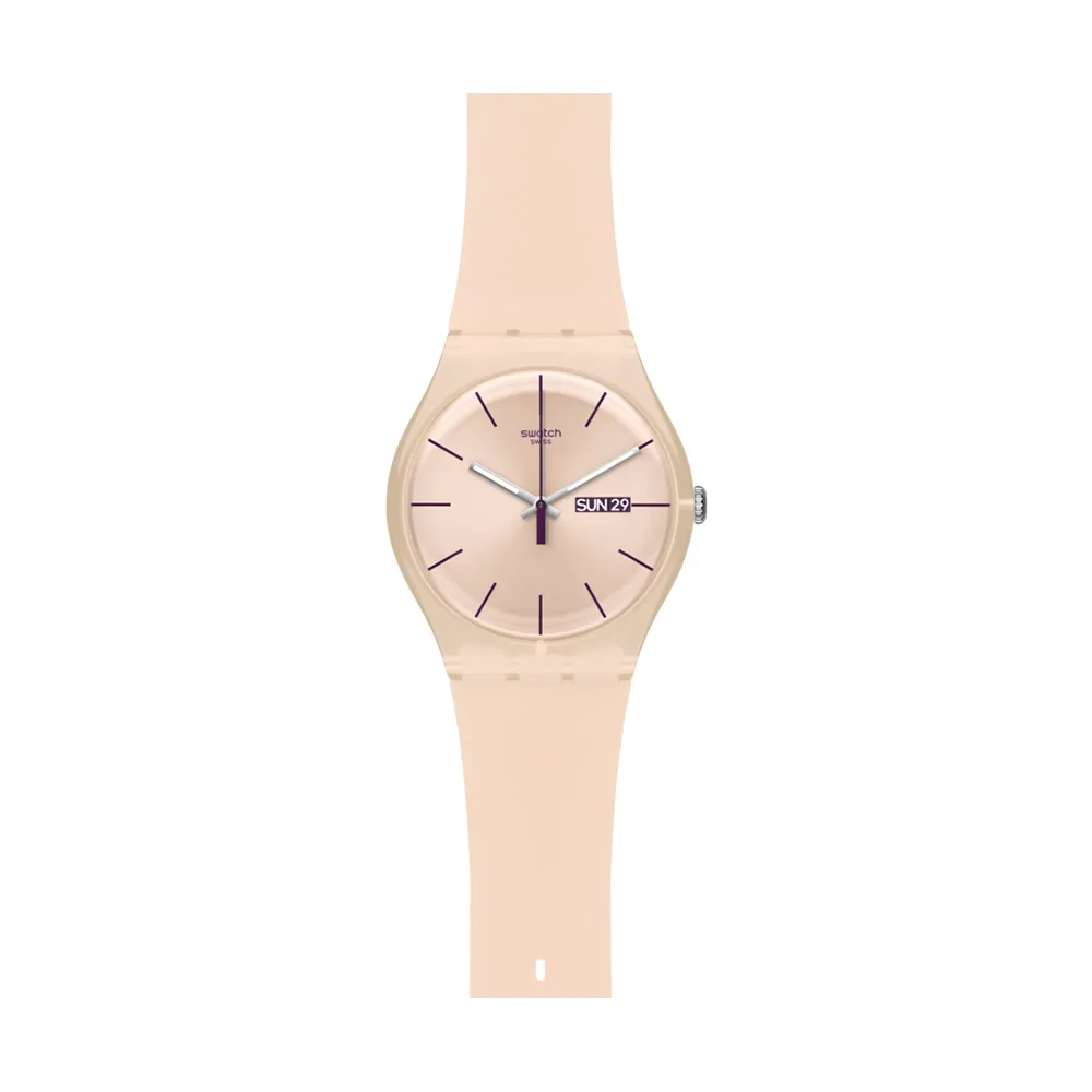 【SWATCH】ROSE REBEL 經典手錶/男錶/女錶/瑞士製造 SUOT700(41mm)