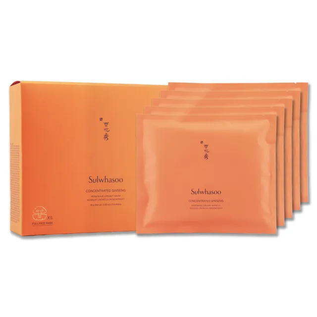 【Sulwhasoo 雪花秀】滋陰蔘回彈霜面膜 18g x 5片/盒