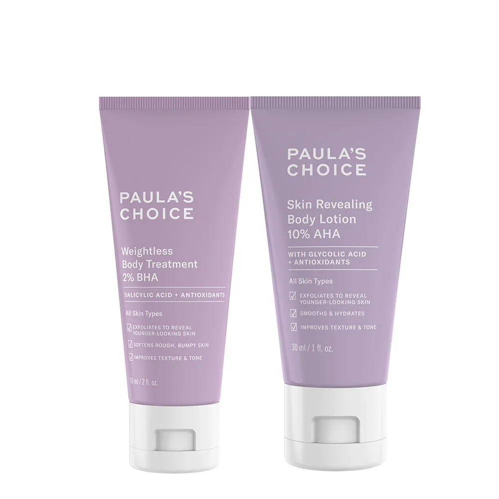【PAULA’S CHOICE 寶拉珍選】水果身體乳迷你組(2%水楊酸身體乳+10%果酸身體乳)