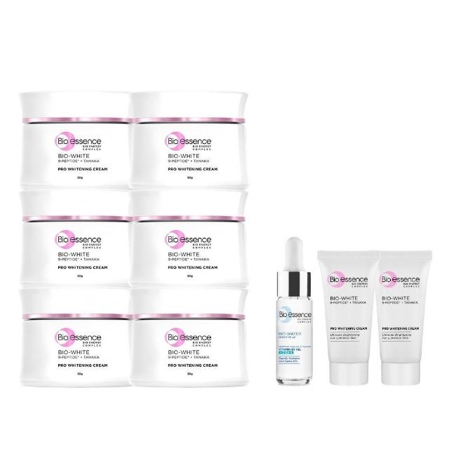 【Bio-essence 碧歐斯】乳霜 BIO升級版超能煥白極光亮膚霜50g(6入組)