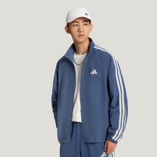 【adidas 愛迪達】St 3st Lw Jkt 男女 風衣 運動外套 輕量 防潑水 藍(KX0493)
