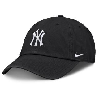【NIKE 耐吉】MLB NEW YORK YANKEES CLUB CAP 098D 紐約洋基隊 棒球帽 黑 老帽