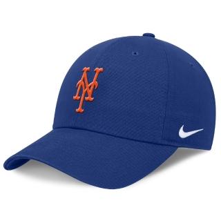 【NIKE 耐吉】MLB NEW YORK METS CLUB CAP 098D 紐約大都會 棒球帽 藍 老帽