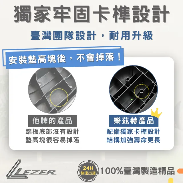 【樂茲赫LEZER】三段高度 階梯踏板 有氧踏板(綠色款 臺灣製造 SGS認證 安全耐用)