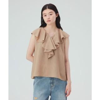 【BEAMS】官方旗艦館 BEAMS HEART / 女裝 古著風 網眼 荷葉邊 上衣