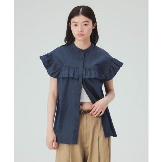 【BEAMS】官方旗艦館 BEAMS HEART / 女裝 立領 荷葉邊 上衣
