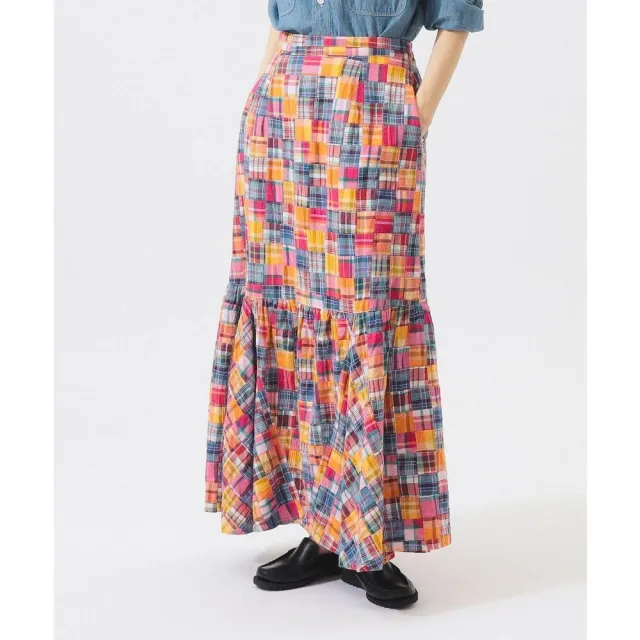【BEAMS】官方旗艦館 BEAMS BOY / 女裝 BOY 補丁 長裙