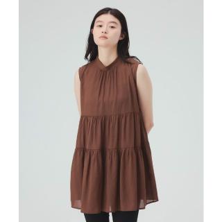 【BEAMS】官方旗艦館 BEAMS HEART / 女裝 蕾絲下擺 小V領 襯衫