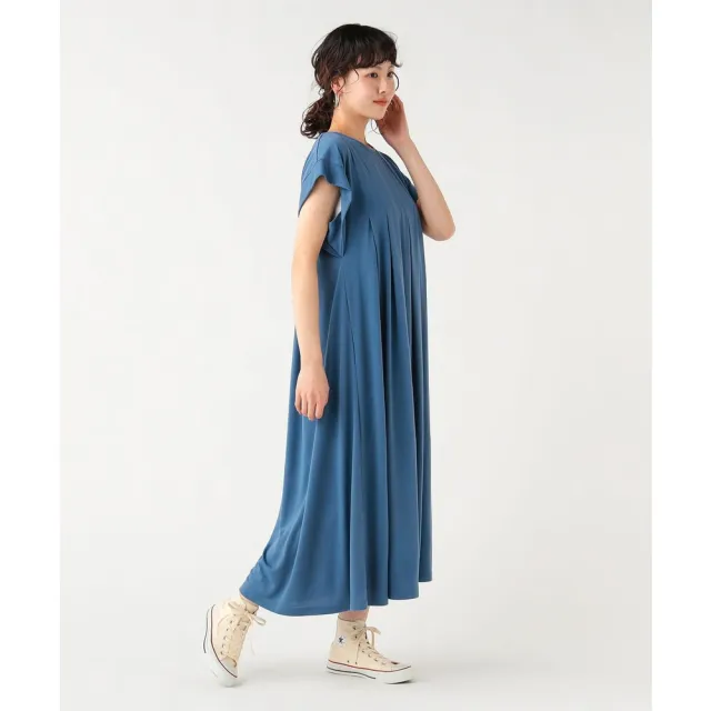 【BEAMS】官方旗艦館 BEAMS HEART / 女裝 打褶 傘狀 洋裝