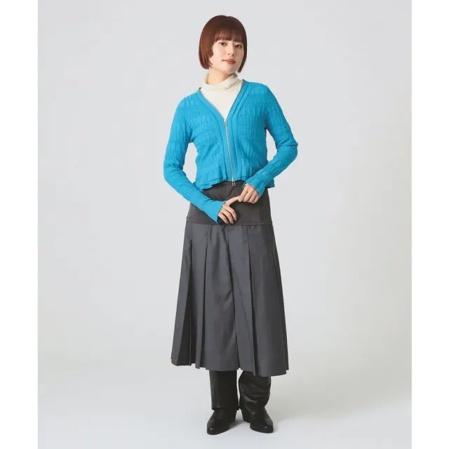 【BEAMS】官方旗艦館 Ray BEAMS / 女裝 拼接 打褶 長裙