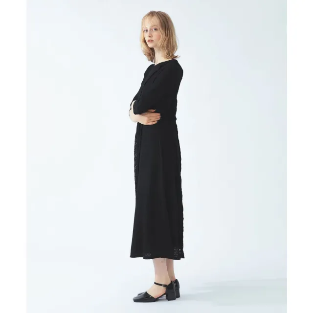【BEAMS】官方旗艦館 Ray BEAMS / 女裝 蕾絲 拼接 緹花 洋裝