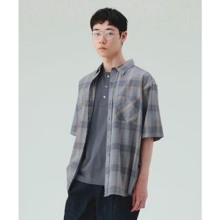 【BEAMS】官方旗艦館 BEAMS HEART / 男裝 漸層 格紋 短袖 襯衫