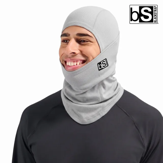 【BlackStrap】素色美麗諾羊毛多功能頭套 Merino Hood 淺灰|UPF50+ 單一尺寸 (適用頭圍約53-60cm)