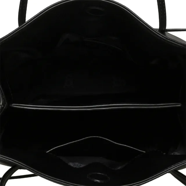 【steve madden】經典復古軟皮肩背包 BEVERMOR(黑色)