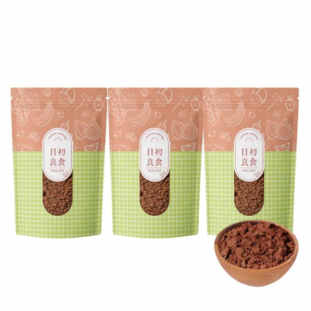 【日初良食】未鹼化100%無加糖可可粉(300g/包) 3入組