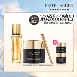 【Estee Lauder 雅詩蘭黛】白金級金萃新品組 (黑鑽松露賦活微導金萃30ml+白金級黑鑽松露修護新生霜 50ml