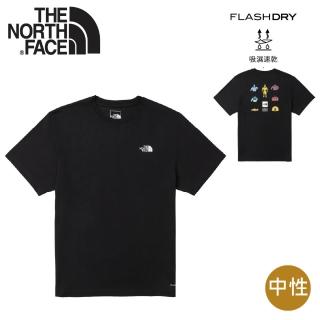【The North Face】中性 (60週年裝備)排汗快乾短T AP《黑》8GVU/吸濕排汗/圓領/運動上衣