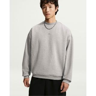 【NIKE 耐吉】圓領套頭衫 男 AS M NK TF SI BRSH CREW 運動 休閒 herma-FIT 保暖 大學T 灰(JA9582063)
