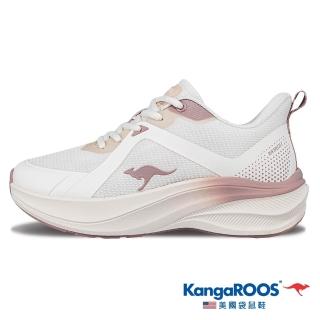 【KangaROOS】超輕量慢跑鞋 女鞋 運動鞋 RUN BREEZE 2 米色 KW61961