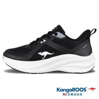 【KangaROOS】超輕量慢跑鞋 女鞋 運動鞋 RUN BREEZE 2 黑 KW61960
