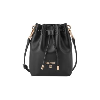 【NINE WEST】CIRILLA 經典水桶包 斜背包-黑色(567073)