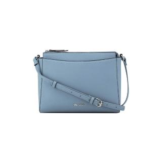 【NINE WEST】BOWIE 經典純色斜背包-水藍(558269)