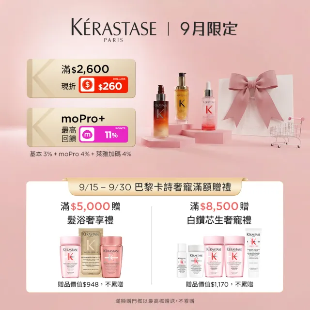 【KERASTASE 巴黎卡詩】黑鑽極萃逆時髮浴250ml