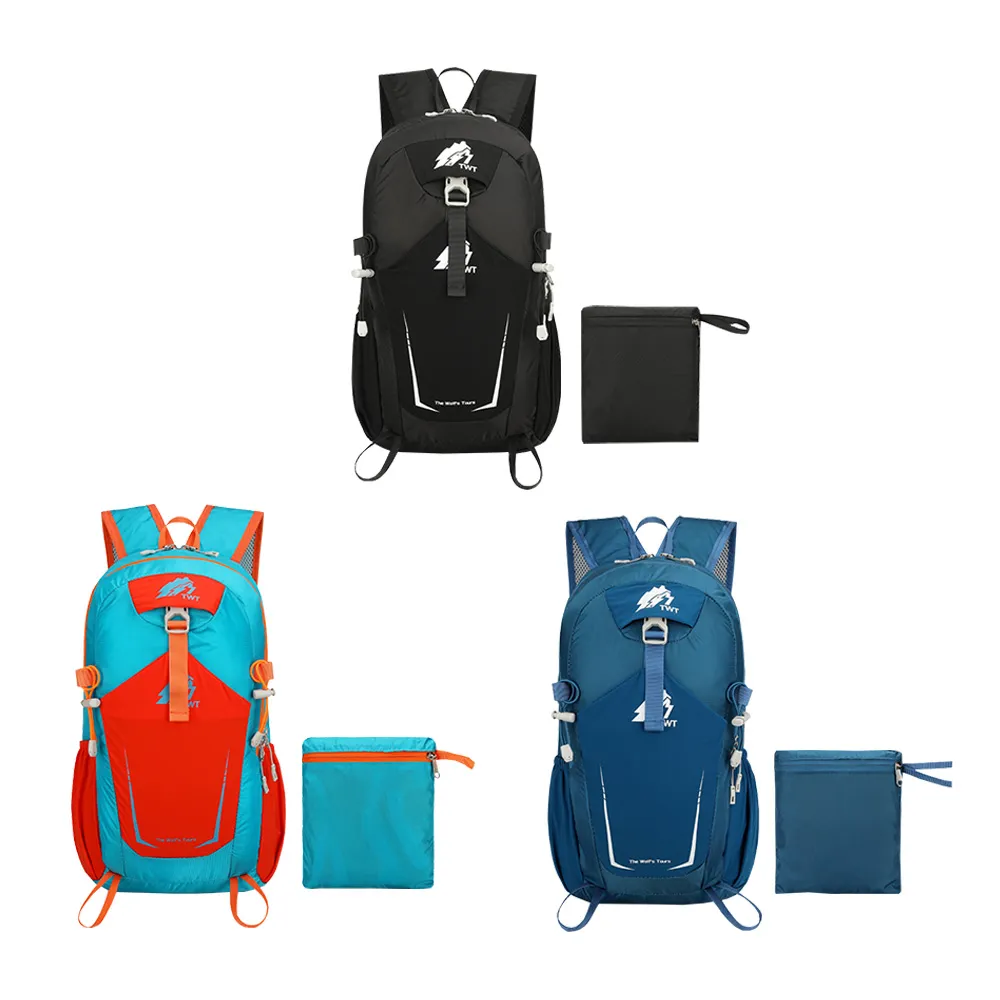 【MUAN】防刮耐磨機能防水折疊登山包(輕量後背包/戶外運動健身旅遊收納袋/攻頂包)