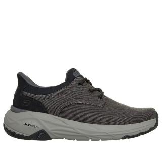 【SKECHERS】Arch Fit Maverick 男 休閒鞋 麂皮 帆布 灰 黑(205795BLK)