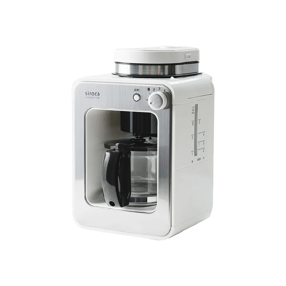 【Siroca】官方直營 自動研磨咖啡機 SC-A1210W(完美白)
