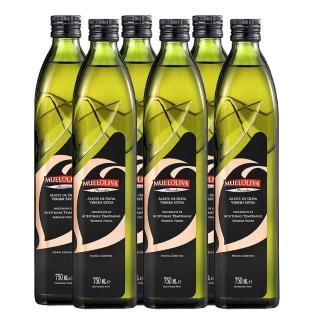 【慕雅利華】琵卡答特級初榨冷壓橄欖油750ml X 6瓶(可生飲/出廠酸價0.17%)