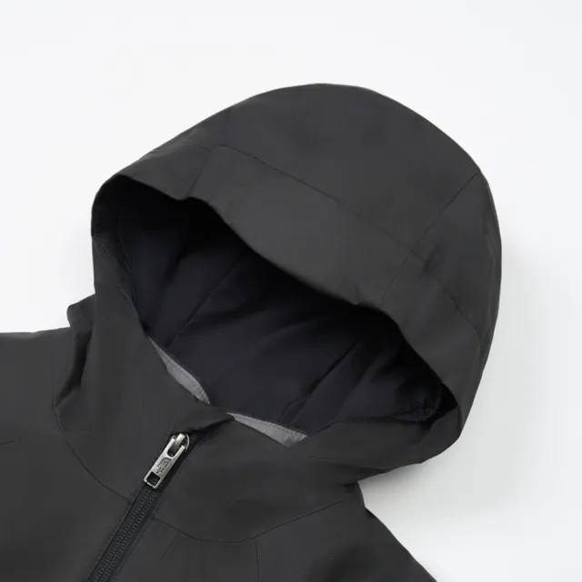 【The North Face 官方旗艦】北面兒童黑色DRYVENT防水連帽三合一外套|8CUSJK3