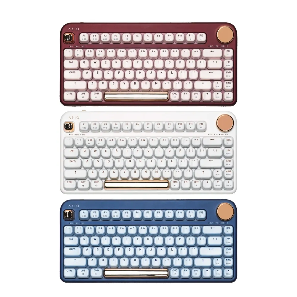 【AZIO】IZO 80% TKL 藍牙機械鍵盤 青軸(附注音鍵帽/PC.MAC通用)