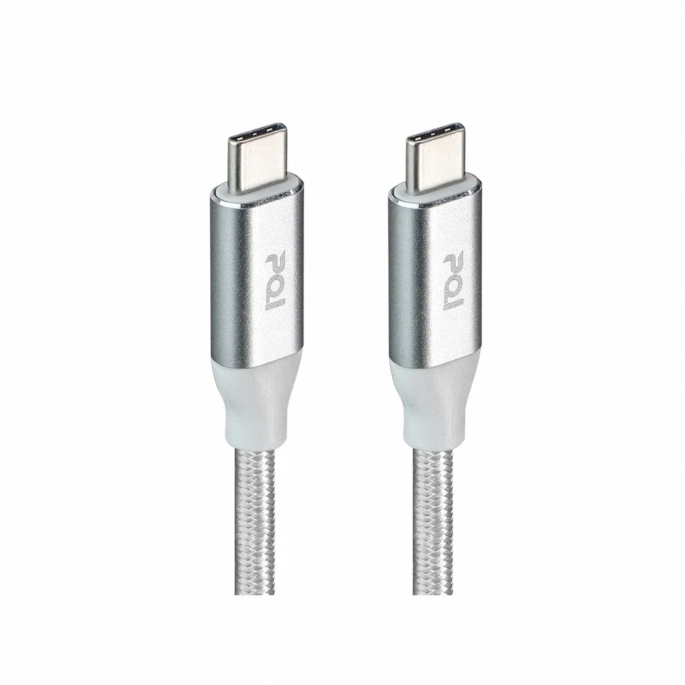 【PQI 勁永】100W快充 qCable 5A C100 USB-C to C 100公分 快充編織線