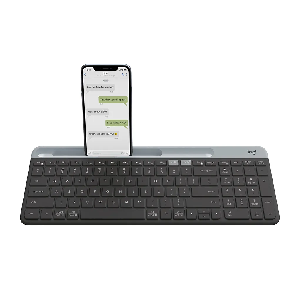 【Logitech 羅技】K580 超薄跨平台藍牙鍵盤(石墨灰)