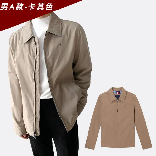 【TOMMY HILFIGER】TOMMY 經典印刷小Logo保暖飛行夾克外套 上衣-多色選(平輸品/保暖舒適)