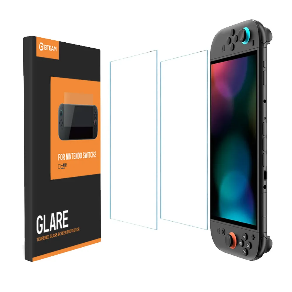 【Bteam】Glare 主機螢幕玻璃保護貼 任天堂 Switch 2 專用(藍光護眼版本)