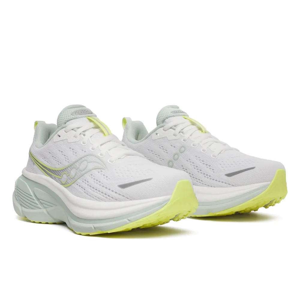 【SAUCONY 索康尼】女鞋 HURRICANE 25 穩定保護跑鞋 霧綠色 運動鞋 慢跑鞋(SA11026-241)