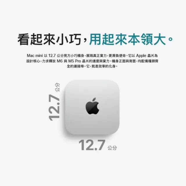 【Apple】BTS軟體包(Office2024企業版)★Mac mini M6晶片 12核心CPU 12核心GPU 16G 512G SSD