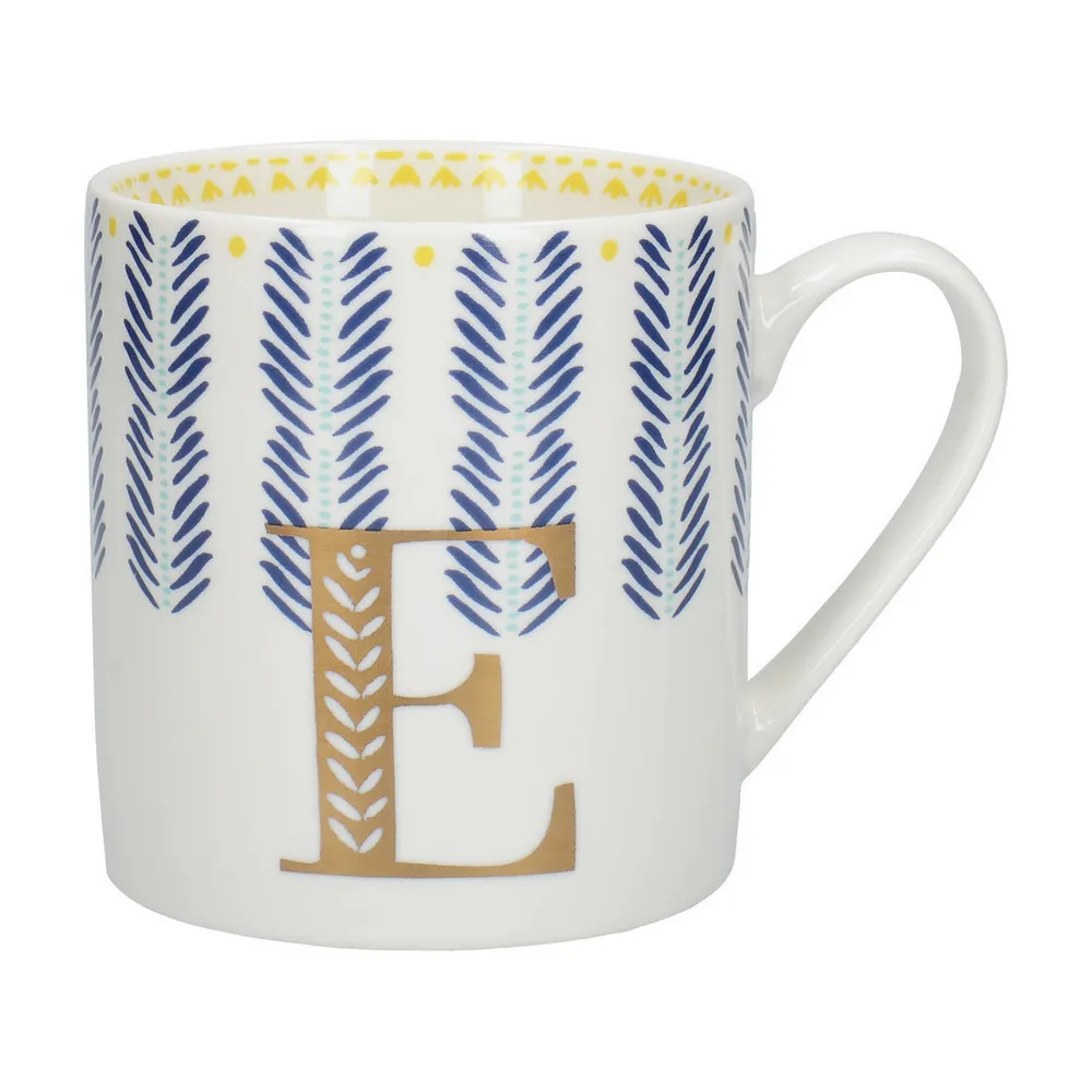 【CreativeTops】英國 英文字母馬克杯 E 350ml / 水杯 茶杯 咖啡杯