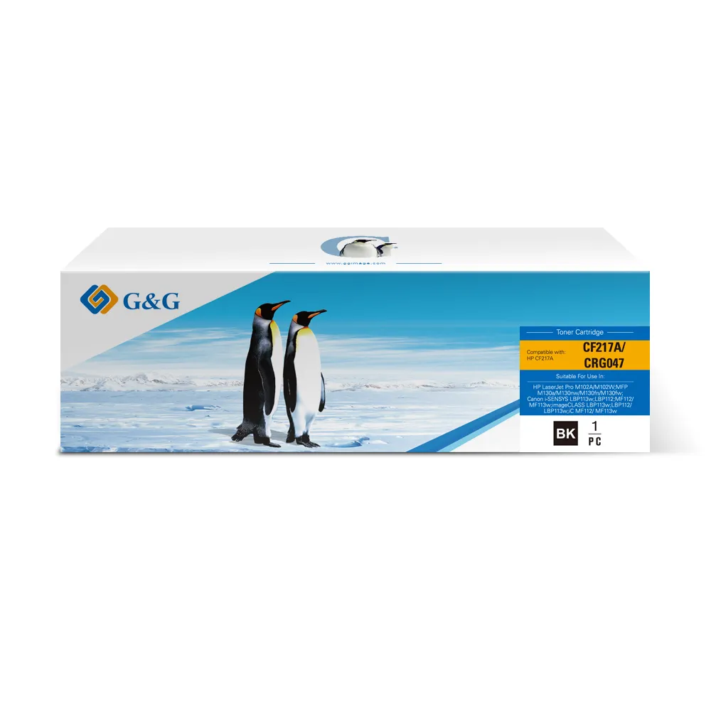 【G&G】for HP CF217A/17A /CRG-047BK 047 黑色相容碳粉匣(適用 LaserJet Pro M102a / M102w / MFP M130a)