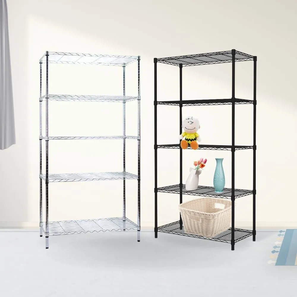【KIWISH】鐵架MIT輕型五層架90x35x210cm-雙色(鐵架/收納架/層架/置物架/置物層架/廚房架/鐵力士架)