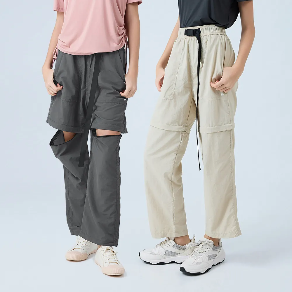 【YUANDONGLI 元動力】防潑水秒變短拉鍊工裝褲(兩色；S-XL；4251406805)