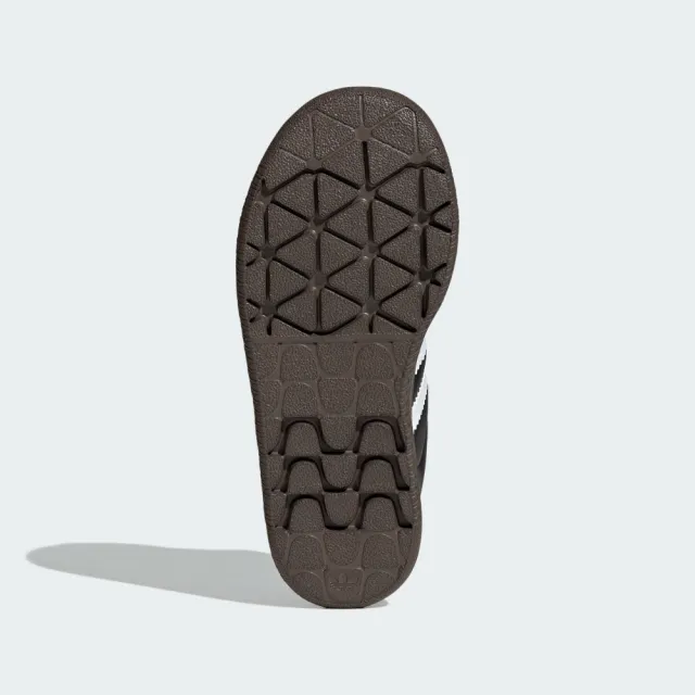 【adidas 愛迪達】運動鞋 童鞋 中童 兒童 套穿式 三葉草 SAMBA QUICKON K 黑 KK2178(C5596)