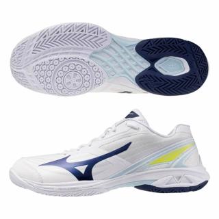 【MIZUNO 美津濃】羽球鞋 男鞋 運動鞋 緩震 3E寬楦 CLAW 白 71GA264315