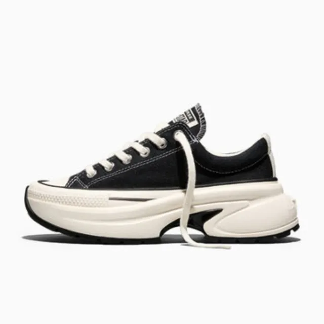 【CONVERSE】休閒鞋 男鞋 女鞋 帆布鞋 運動 低筒 厚底 RUN STAR CRUSH 黑 A18465C