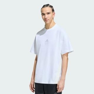 【adidas 愛迪達】短袖上衣 男 寬鬆版型 亞規 M AK 3S TEE LO 白 KS5209