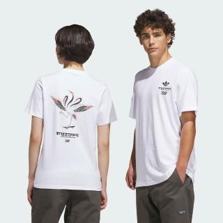 【adidas 愛迪達】短袖上衣 男 女 中性 亞規 三葉草 TOS CRANE TEE 白 KS4335