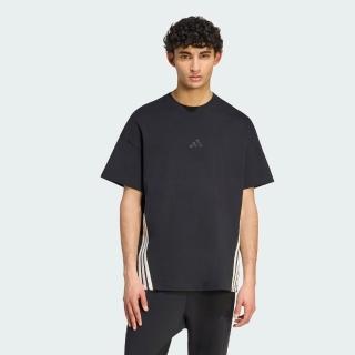 【adidas 愛迪達】短袖上衣 男 寬鬆型 純棉 亞規 M AK 3S TEE LO 黑 KF2428